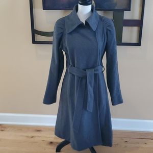 NINE WEST TRENCH JACKET COAT GRAY 8